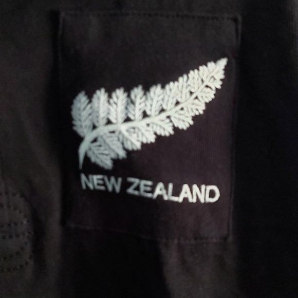 BNT New Zealand LS Black Rugby Polo Shirt - Picture 3 of 10